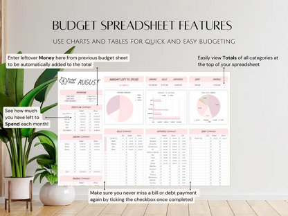 Household Monthly Budget Planner