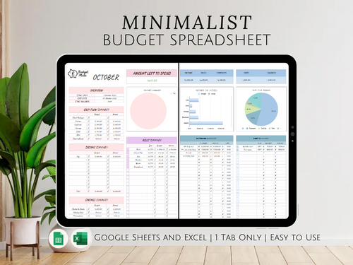 Household Monthly Budget Planner