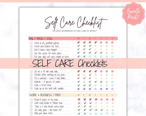 Self-Care Checklists