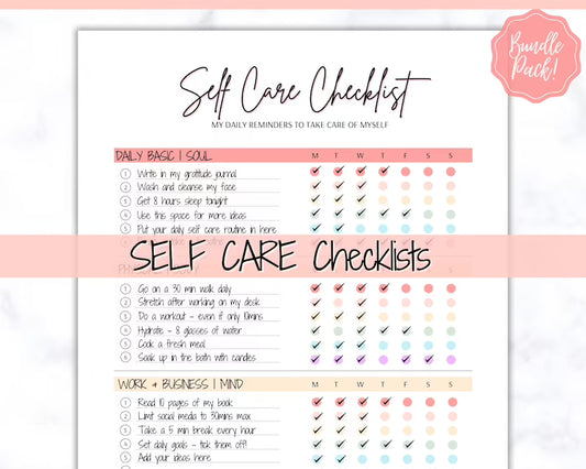 Self-Care Checklists